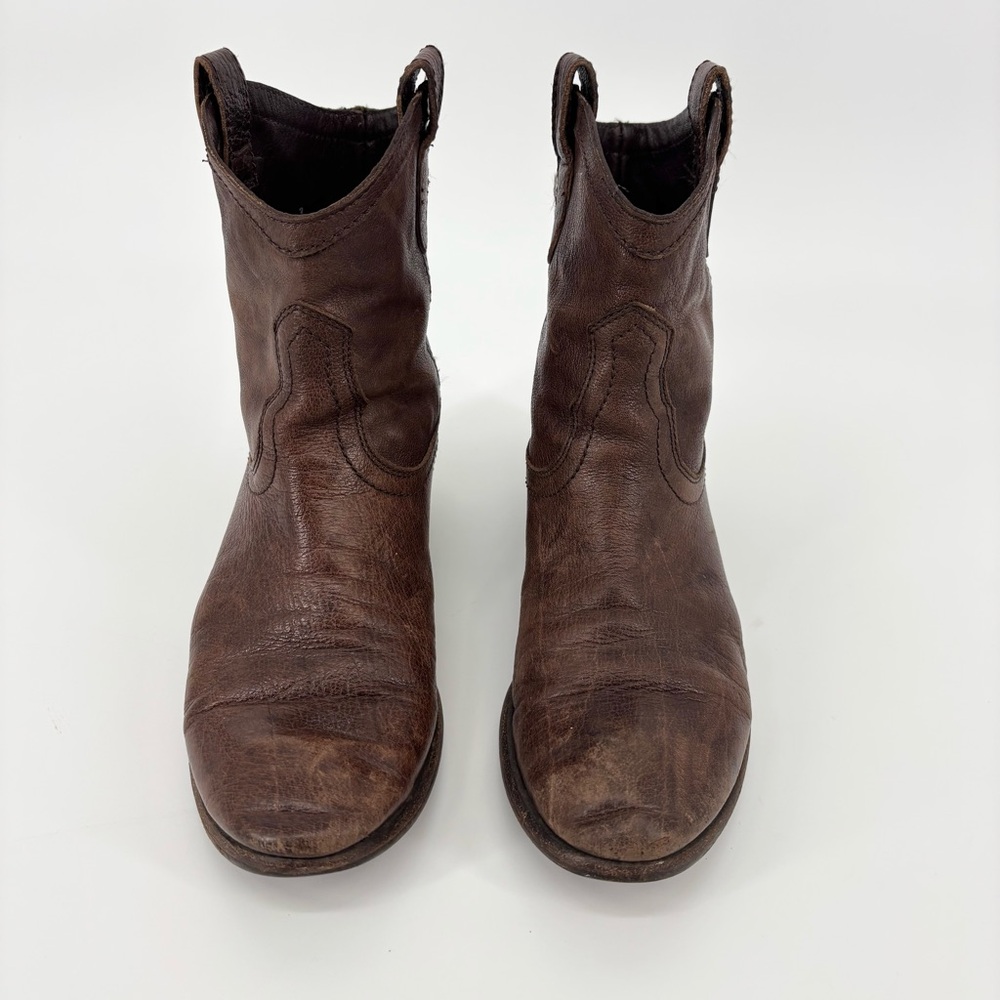 Frye Carson Shortie Boots Size 8 Brown - Picture 2 of 10